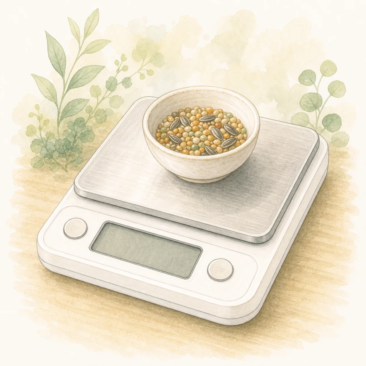 BOMATA はかり デジタル キッチン 0.1g単位のイラスト