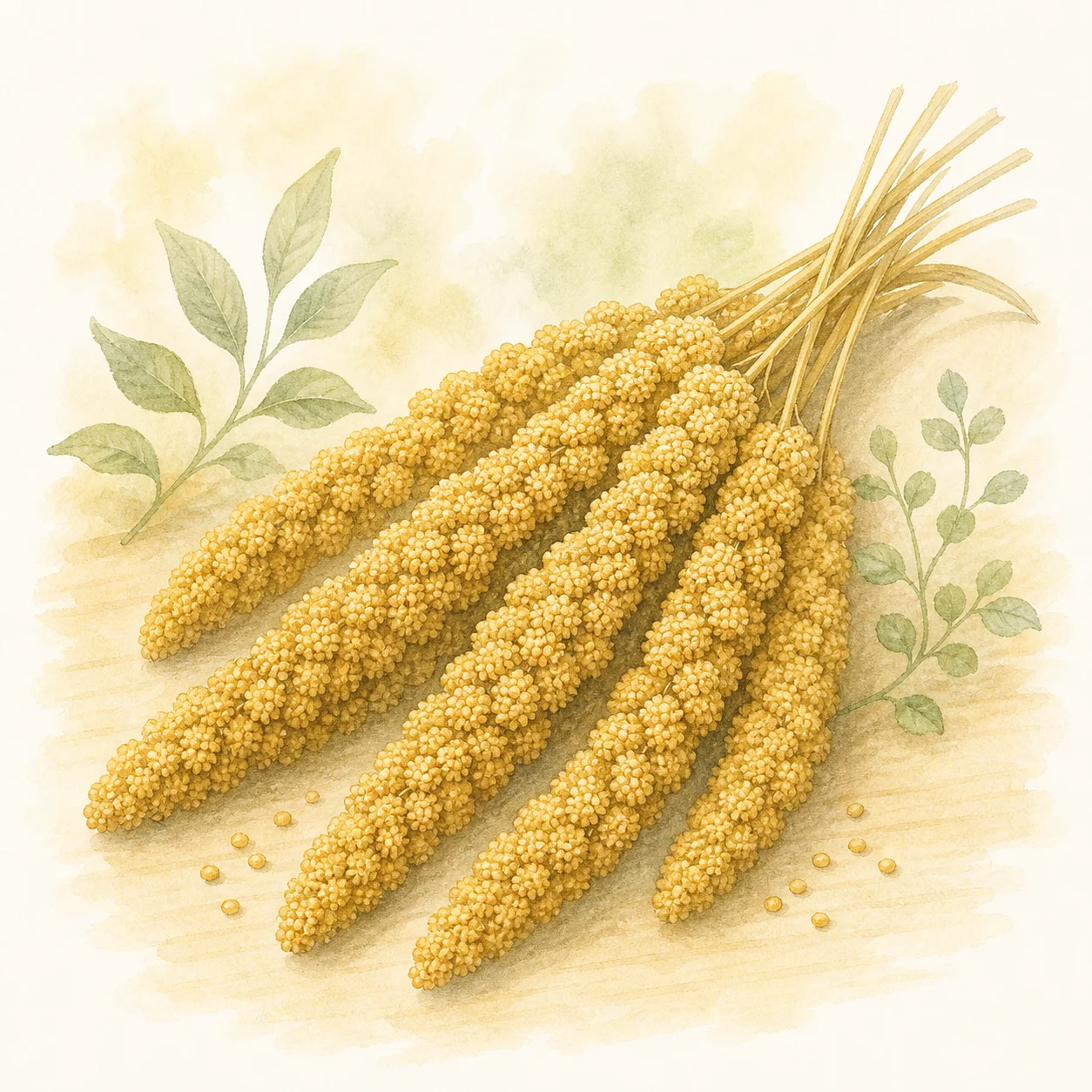 粟の穂のイラスト