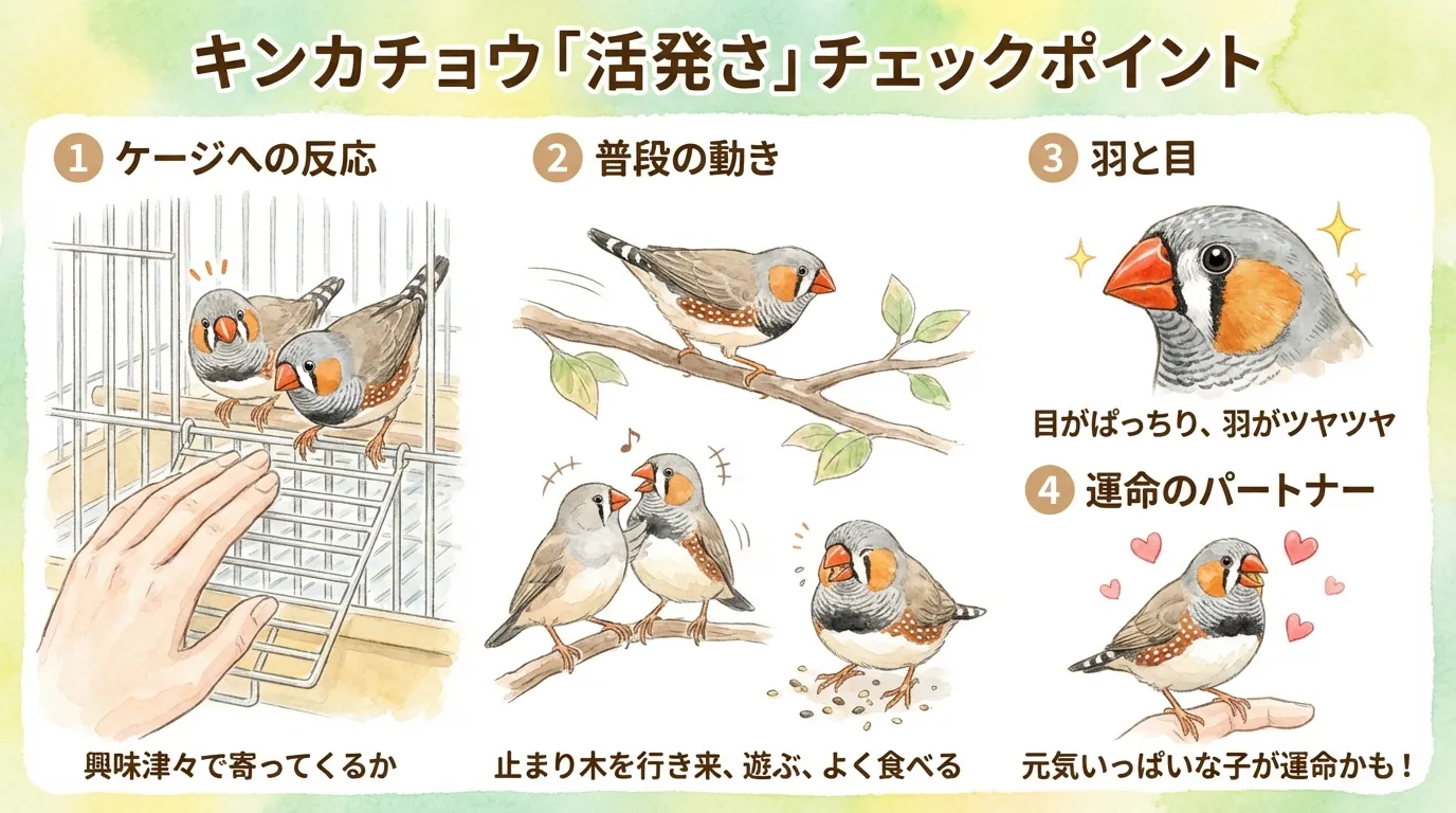 キンカチョウの選び方